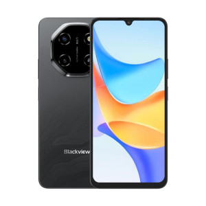 Blackview SHARK 6 5G, 4 Go + 128 Go, écran 6,88 pouces, Android 15, processeur Unisoc UMS9620 T8100 Octa Core, réseau : 5G, NFC, OTG (Phantom Black) SB926B258-20